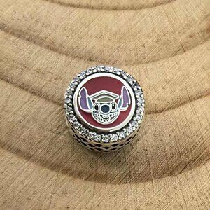 Pandora Disney Stitch Graduation Class of 2020 Charm, S925 Silver Jewelry